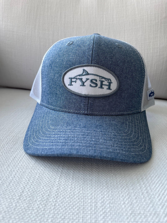 PRO STYLE TRUCKER - Blue Chambray/White 210 Trucker