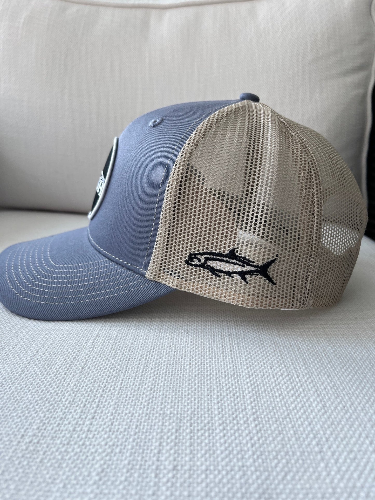 PRO STYLE TRUCKER - Steel Blue/Tan 210 Trucker